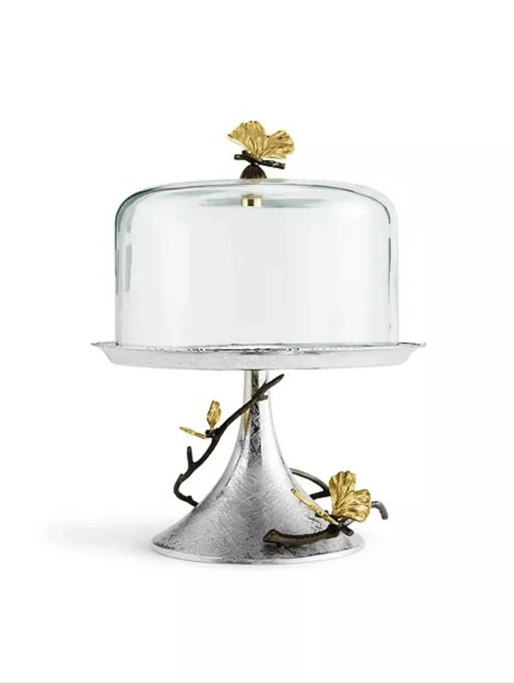 Michael Aram Butterfly Ginkgo Pastry Dish with Dome